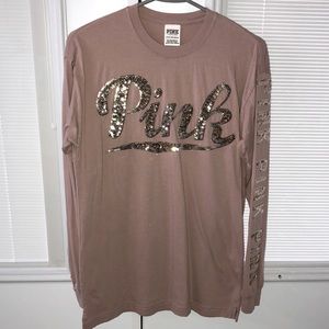 PINK LS Sequin T-shirt